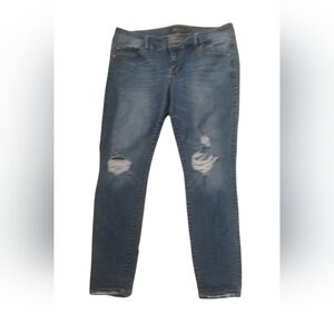 Torrid Premium Jeggings Distressed Jeans Denim Stretchy Plus Size 16 R